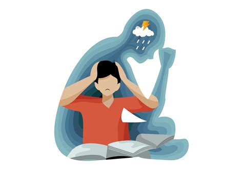 Depression People Affect On Mental Health Vector Illustration 542211 ...