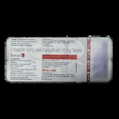 DAXIGA L TABLET 10'S Price, Uses, Side Effects & Substitutes | Medkart