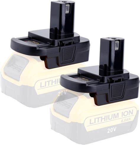 Amazon.com: 2 Pack DM18RL Adapter Replacement for Ryobi 18V Battery Adapter, Compatible with ...