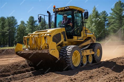 Premium Photo | Heavy Duty Grader Leveling Dirt Road grader heavy earth moving dirty heavy machine