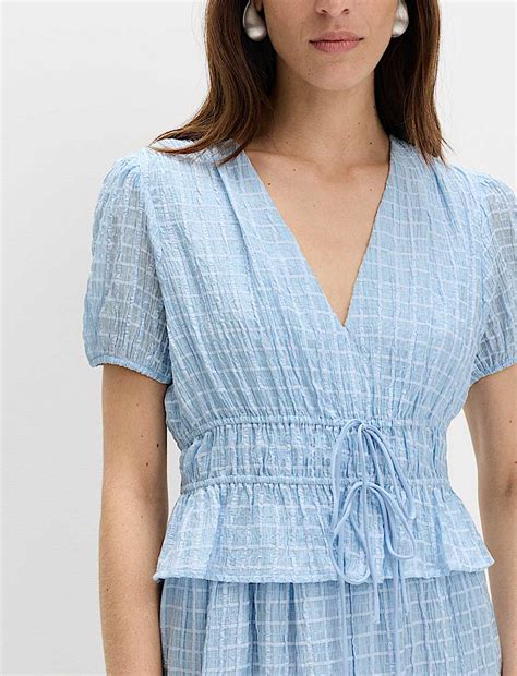 Buy Lyocell Blend V-Neck Midi Waisted Dress at Marks & Spencer