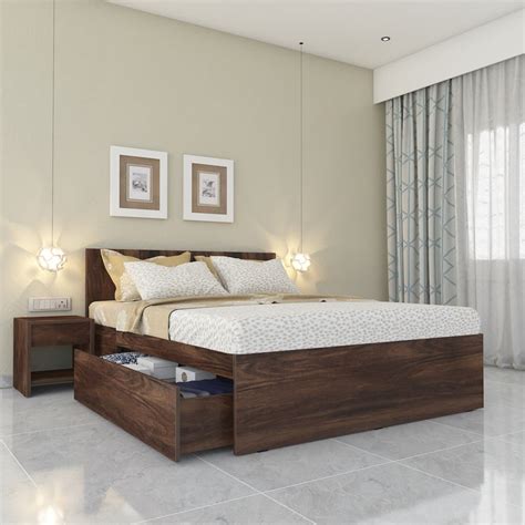 Aztec Left Queen Bed with One Drawer on Left – StudioKook