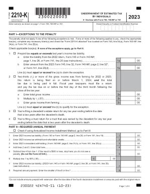 KY Form 2210-K 2023-2026 - Fill and Sign Printable Template Online