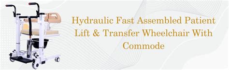 Ryder TC 20 Transfer Chair cum Toilet Chair with Hydraulic System ...