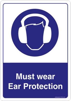 Safety Sign Store Must Wear Ear Protection Emergency Sign Price in ...