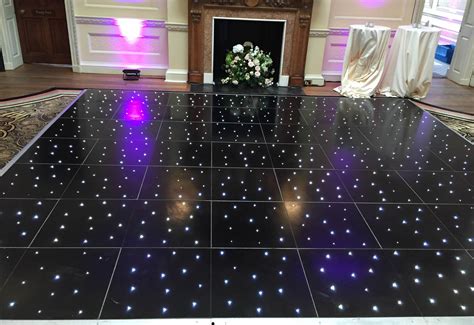 Black LED dance floor hire | Dancefactors