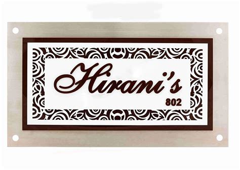 SIGNOOGLE Name Board Customized Acrylic Room Number Sign Display for ...