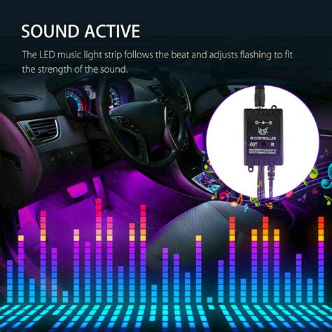 Buy LED Color light strip for Cars Inside Lighting interior Accessories ...