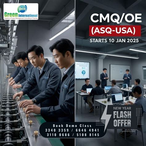 Certified Manager of Quality/Organizational Excellence (CMQ/OE), Green ...