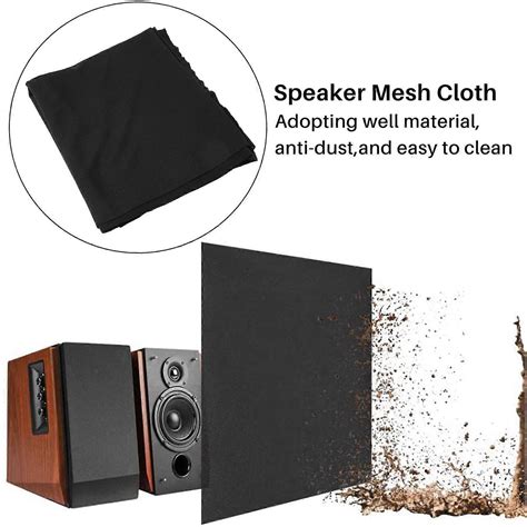 Speaker Cloth Stereo Gille Fabric Speaker Radio Mesh Cloth 1.7mx0.5m Black | Fruugo UK