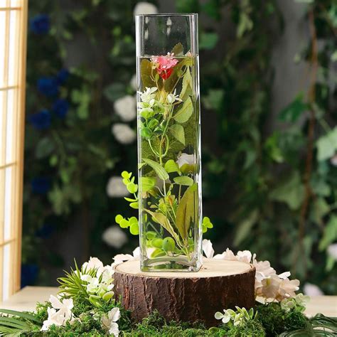 Square Glass Flower Vases