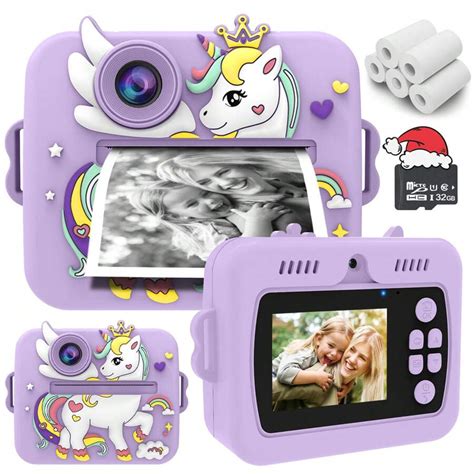 Aparat fotograficzny dla dzieci, natychmiastowe wydruki, aparaty ...