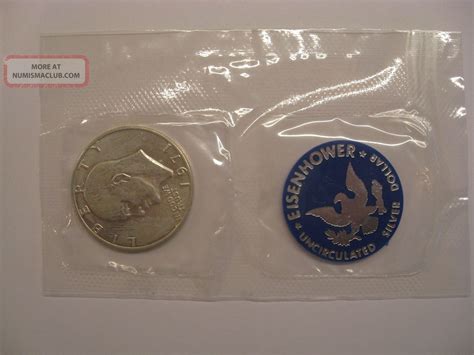 1971 Eisenhower Uncirculated Silver Dollar " Blue Ike