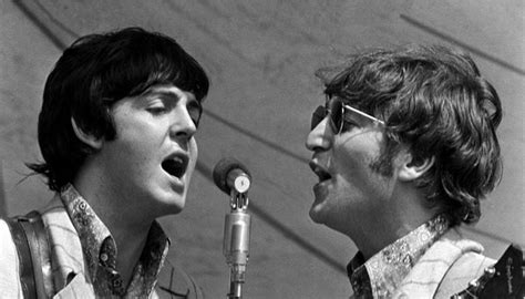 The Beatles In Concert - Paul Mc Cartney and John Lennon - Poster ...