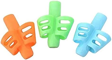 AKRIZA 3Pcs Silicone Pencil Grip for Kids - Two Finger Grip Children ...