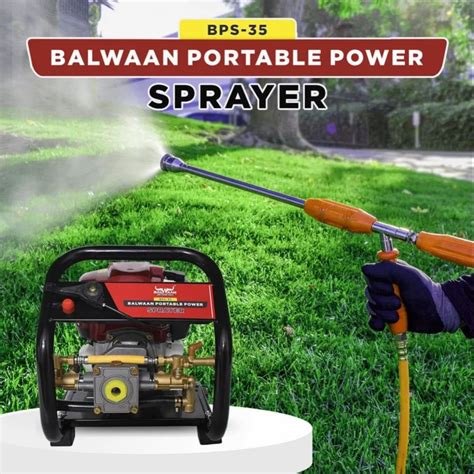 Water Pump - Balwaan Portable Power Sprayer with 25m hose BPS-35 ...