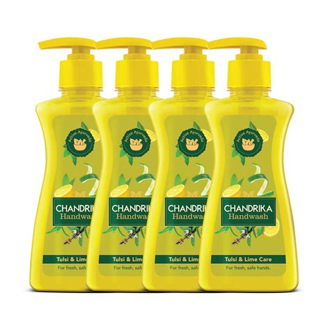 Chandrika Handwash Tulsi & Lime 200ml (Pack of 4) : Amazon.in: Health ...