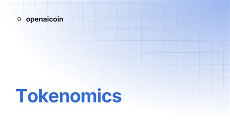 Tokenomics | openaicoin