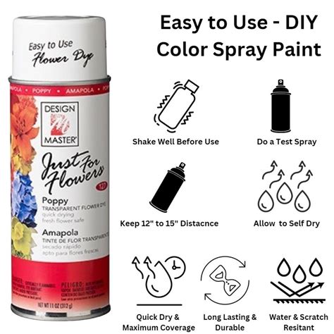 Just for Flowers 127 Poppy Spray Paint Design Master