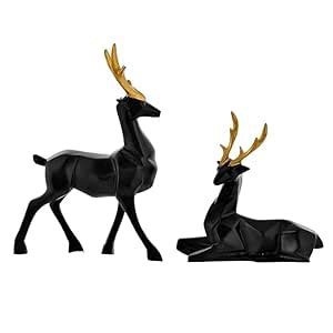 Buy Haldu Handicraft Handpainted Deer Pair Statue for Vastu Figurine ...