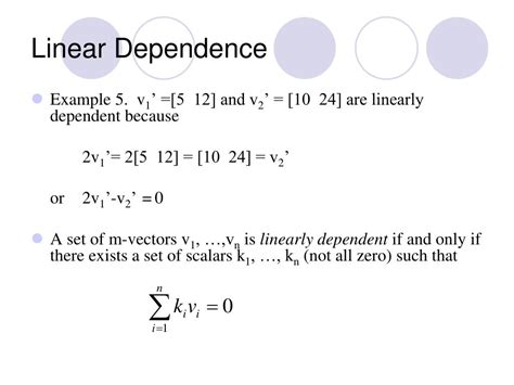 Image result for Linear Dependent Example in Linear Algebra