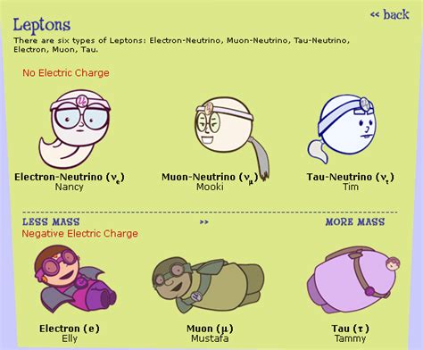 Image result for Types of Leptons