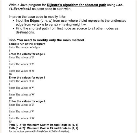 Dijkstra's Algorithm in Java Using Adjacency List 的图像结果