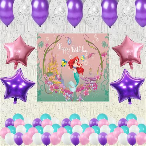 Buy Decorations Items with Happy Birthday Backdrop Banner, Balloons ...