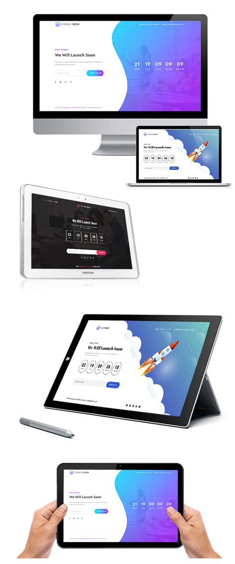Coming Soon WordPress Theme for Building Countdown Website