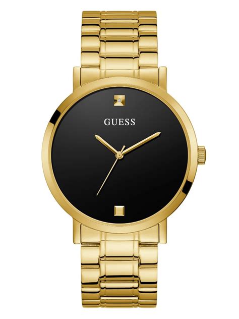 Guess Analog Black Dial Men's Stainless Steel Strap Watch - W1315G2 ...