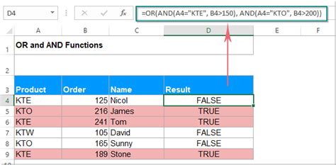 Image result for And/Or Formula Excel