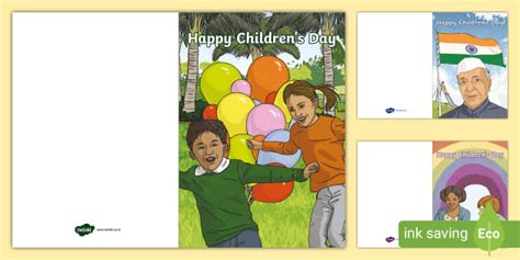 Children's Day Card Template - Children's Day | Twinkl