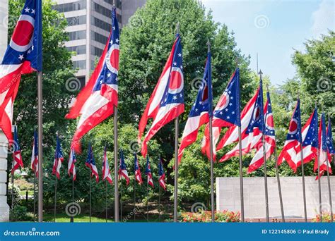 Ohio State Flags stock photo. Image of architecture - 122145806