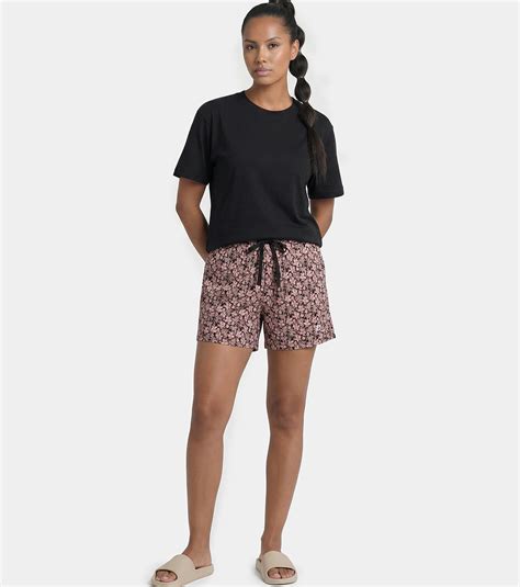 Enamor Drawstring Mid Thigh Length Mid Rise Basic Shorts - Relaxed Fit
