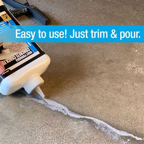 Snapklik.com : Pourable Gray Concrete Crack Filler
