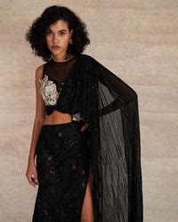 Hibiscus Garden Saree Gown