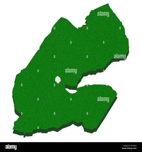 Outline map of Djibouti Stock Photo - Alamy