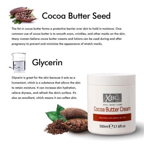 Cocoa Butter Cream Body Cream with Cocoa Seed Butter to help soothe dry ...