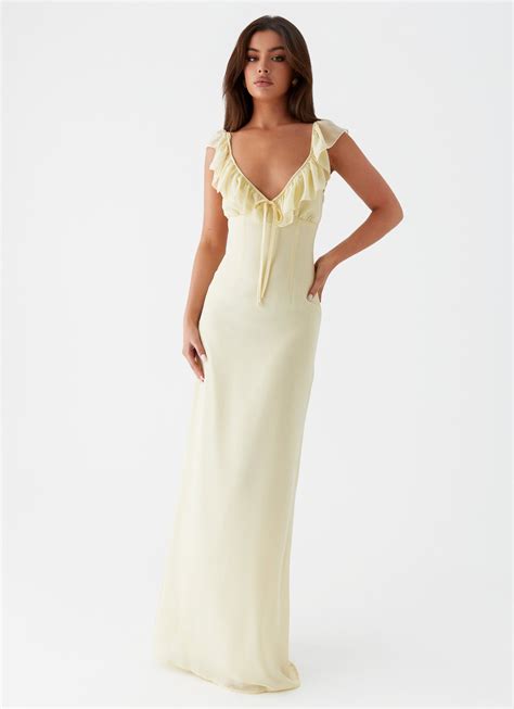 Silvie Maxi Dress - Yellow – Peppermayo US