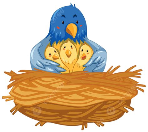 Baby Bird In Nest Clip Art