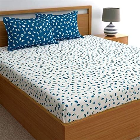 Dreamscape 100% Cotton King Bedsheets with 2 Pillow Covers Cotton ...
