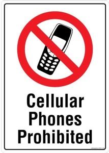 Safety Sign Store Cell Phone Prohibited Emergency Sign Price in India ...