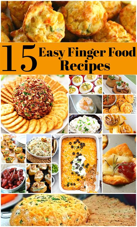 15 Easy Finger Food Recipes | Potluck finger foods, Finger food ...