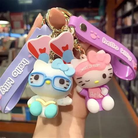 Hello Kitty Style Spectrum Keychain