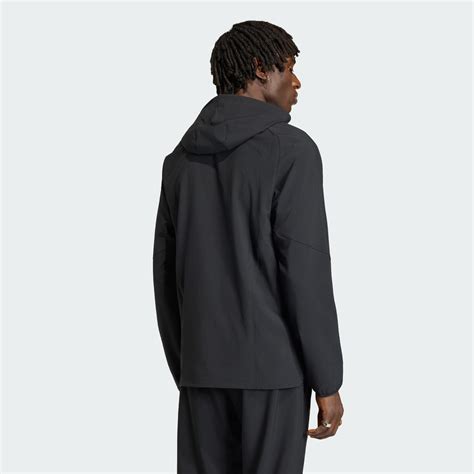 adidas Red Bull New York Tiro Travel Full Zip Windbreaker - Black ...