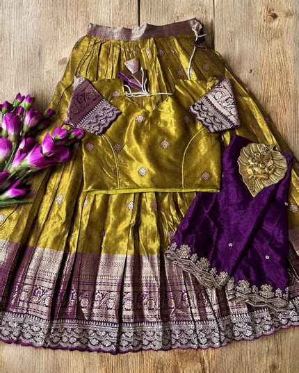Simmer Silk Kids Lehenga Choli – Nikhil Handlooms