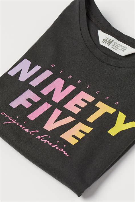 Sleeveless T-shirt - Dark grey/Ninety Five - Kids | H&M GB