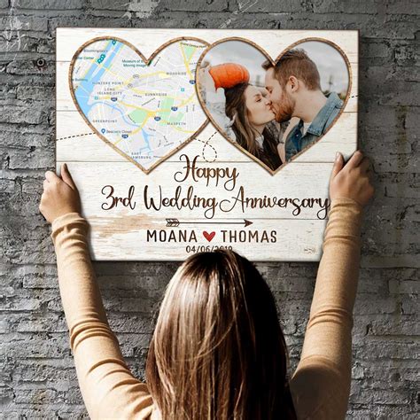 3rd Anniversary Gifts | 3 Year Anniversary Photo Gifts