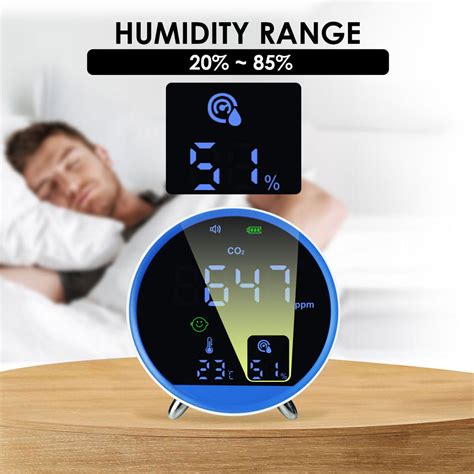 TK399PLUS Carbon Dioxide CO2 Monitor with Temperature and Humidity Mea ...