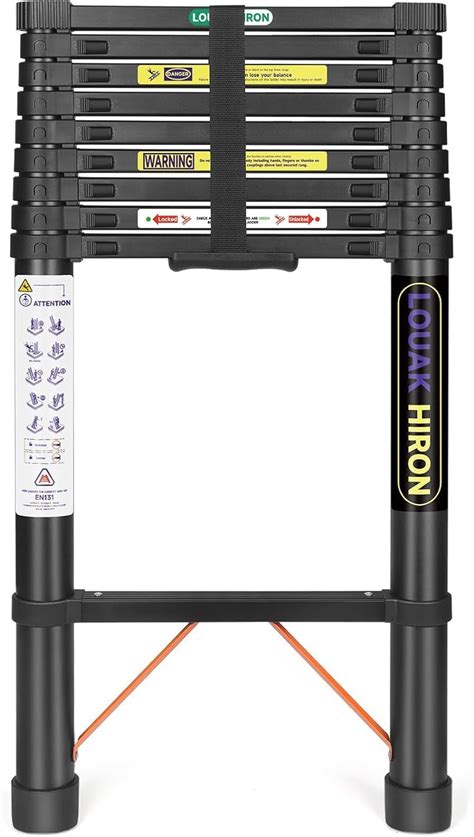 LOUAK&HIRON Telescoping Ladder 14ft Telescopic Extension Folding India ...